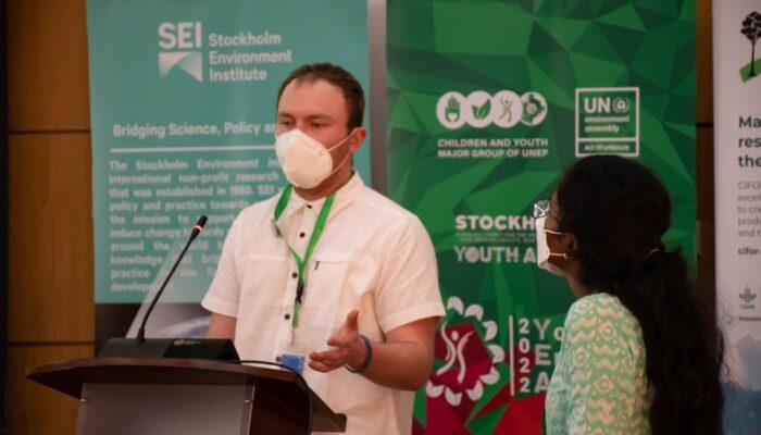 Joe facilitating Global Youth Environment Assembly